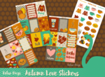 Autumn Love | Sticker Kit | 4 Sheets