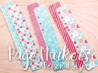 Retro Hugs | Page Markers | Christmas #1 | Personal Size