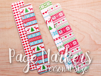 Retro Hugs | Page Markers | Christmas #4 | Personal Size