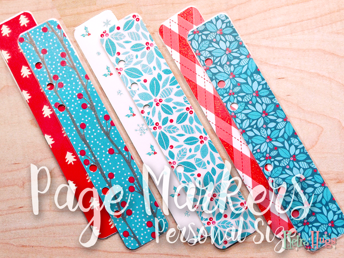 Retro Hugs | Page Markers | Christmas #3 | Personal Size