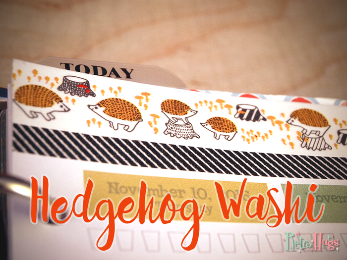 Hedgehog Washi Tape | The Little Hedgehog In The Forest | Grew Up In Time | Autumn/Fall
