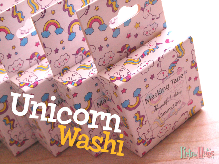 Unicorn Washi Tape | Unicorns and Rainbows | Cute Kawaii Masking Tape