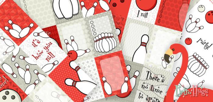 Bowling Party | Sticker Kit | Matches Vertical WO2P Retro Hugs Inserts and Carpe Diem Vertical Inserts
