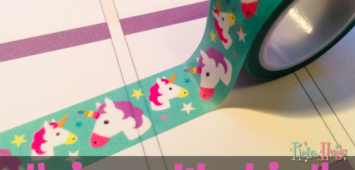 Unicorn Washi Tape #4 | Kawaii Unicorns | Cute Masking Tape
