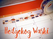 Hedgehog Washi Tape | The Little Hedgehog In The Forest | Grew Up In Time | Autumn/Fall